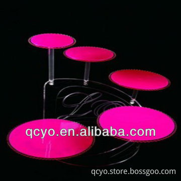 2013 best sell desktop acrylic cake display showcase